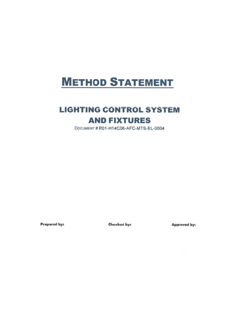 Lighting Control System and Fixtures | PDF | Electrical Wiring | Lighting