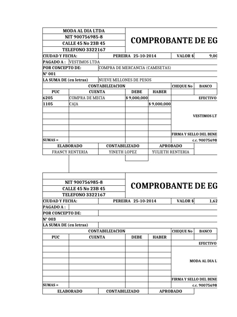 Formatos Contables | PDF | Bancario | Bancos