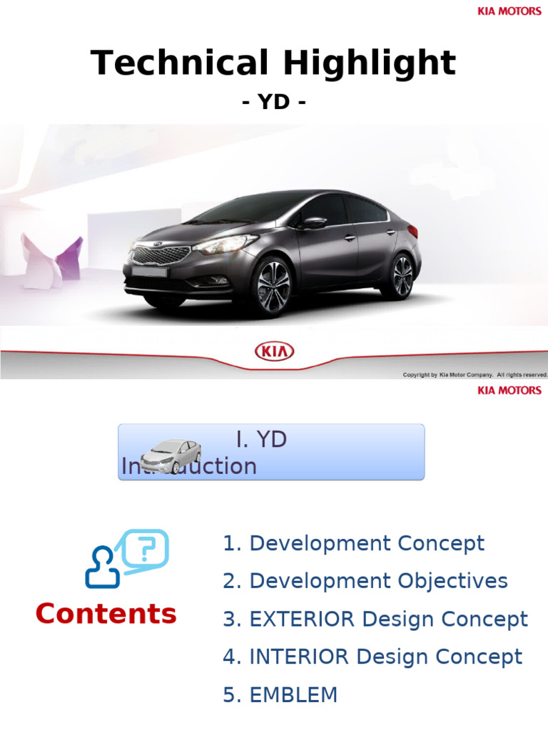 Hyundai YD Compact Car Overview | PDF | Manual Transmission | Land Vehicles
