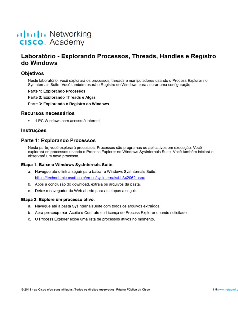 Explorando Processos e Registro no Windows | PDF | Registro do Windows ...