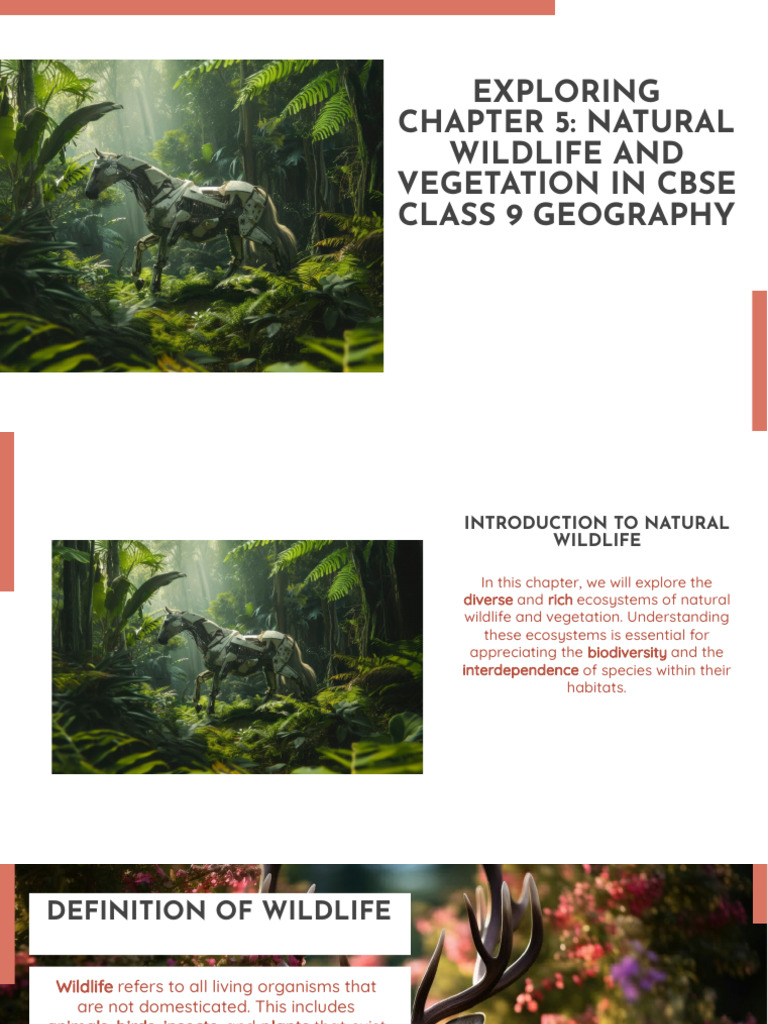 Natural Wildlife and Vegetation in Class 9 | PDF | Biodiversity ...