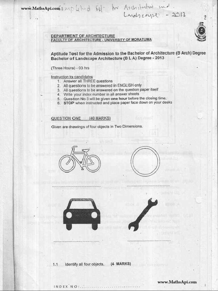 ARCHITECTURE APTITUDE TEST REVIEWER visual data 8