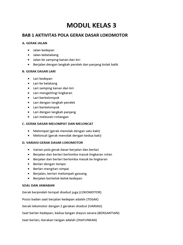 Contoh Modul Kelas 3 Pdf