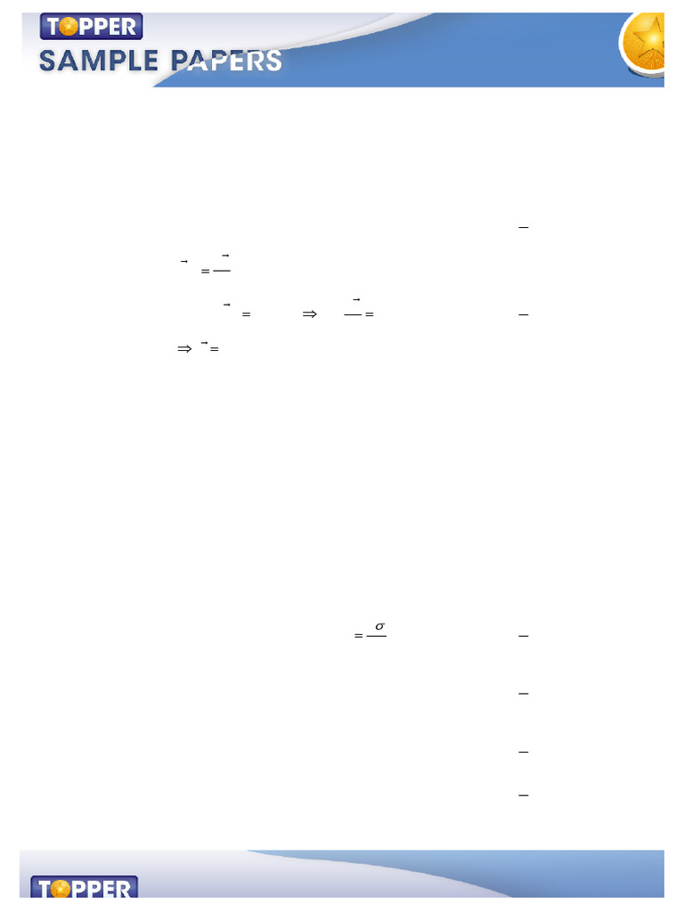 Xi Phy Toppersamplepaper 1 Solution0 | PDF | Acceleration | Force