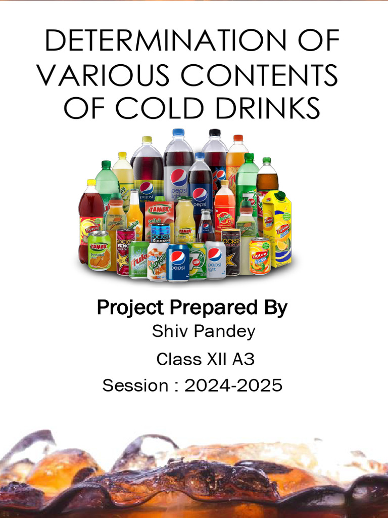 Cold Drinks: Composition & Analysis | PDF | Acid | Carbohydrates