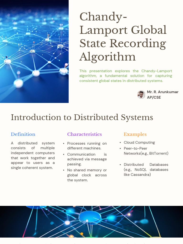 Chandy-Lamport Global State Algorithm | PDF | Distributed Computing ...