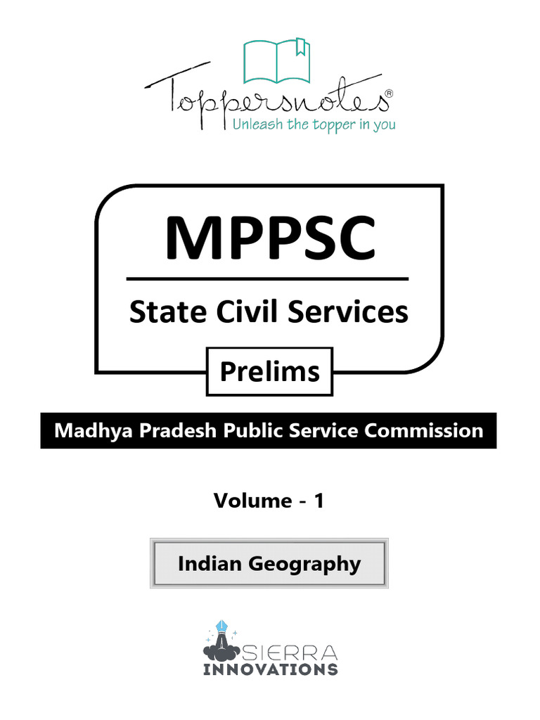 MPPSC Indian Geography Prelims Guide | PDF | Plate Tectonics | Himalayas