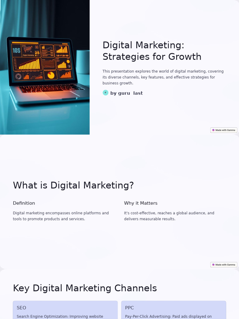 Digital Marketing Strategies for Growth | PDF | Digital Marketing ...