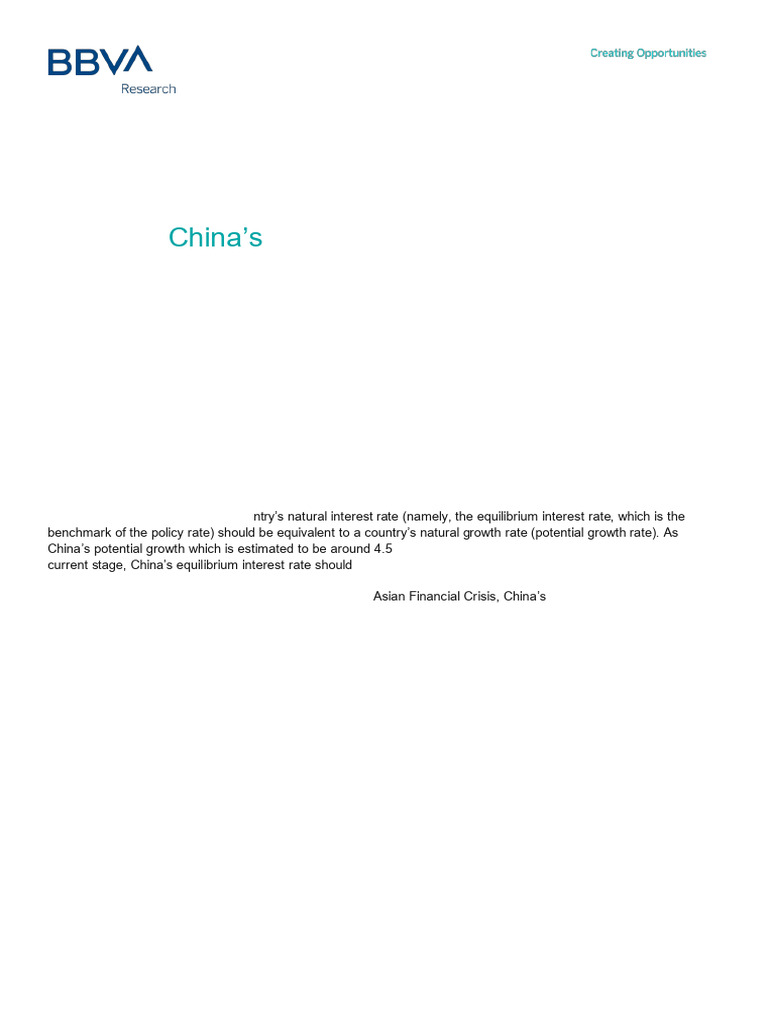 China-US Rate Reversion Impact on Credit | PDF | Interest Rates | Renminbi