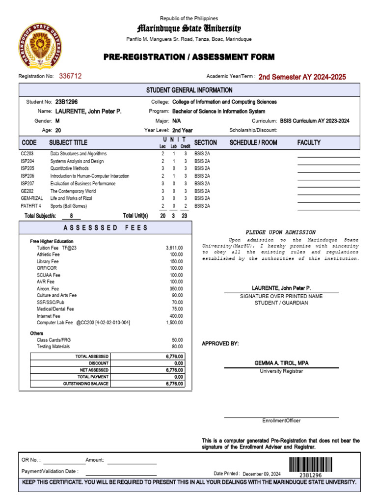Pre Registration mscehCh3bCfE4 | PDF