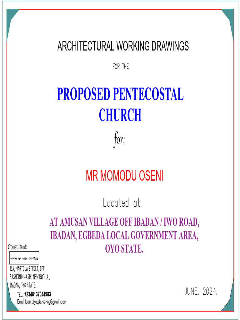 B A Church design | PDF | Building Engineering | Structural Engineering