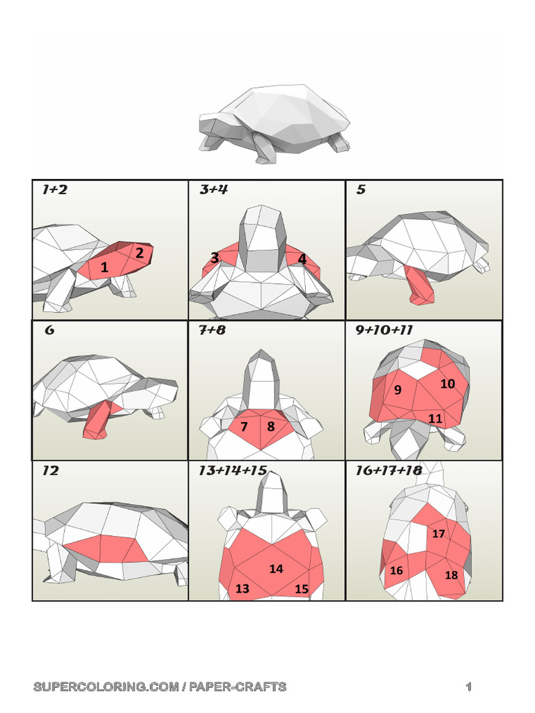 Supercoloring Paper Crafts Guide PDF