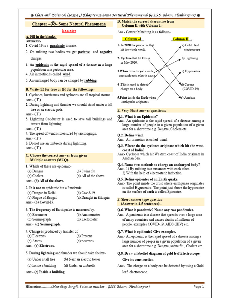 8th Science Chap 12 ENG | PDF
