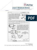 Sample Engineers Notebook Entries