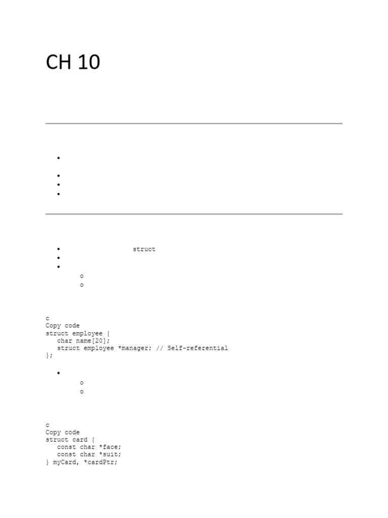 CH 10 Deitel How To Program | PDF | Pointer (Computer Programming ...
