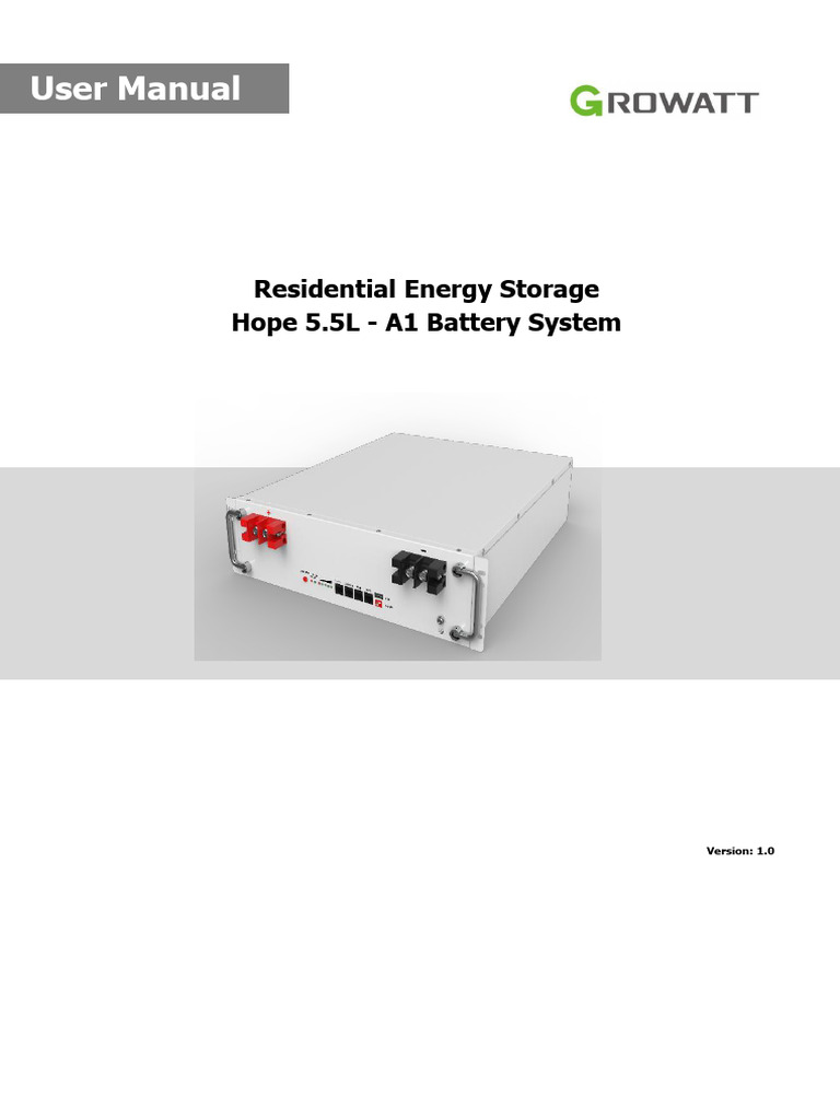 Hope 5.5L-A1 Battery System Manual | PDF | Series And Parallel Circuits ...