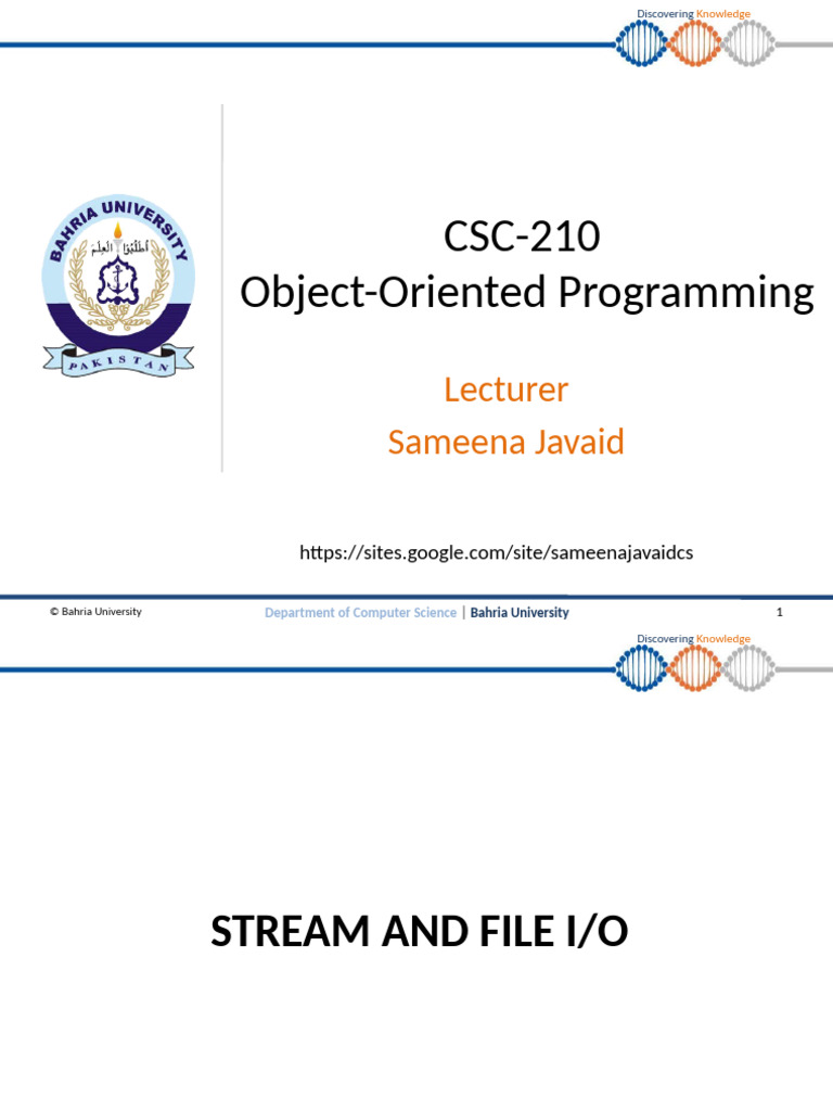 Stream and File I/O in Java | PDF | Computer File | Input/Output