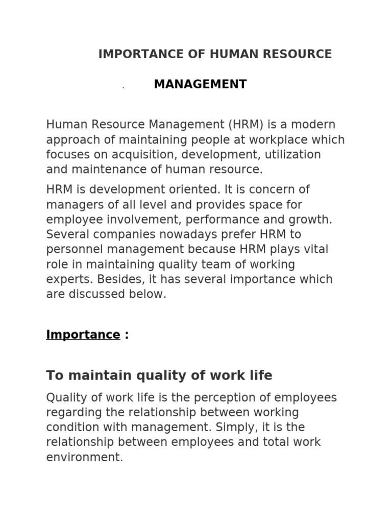 HRM Assignment | PDF | Human Resource Management | Employment