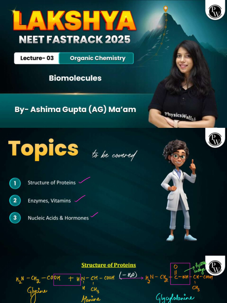 676bac9f9b4b195828be452a - ## - Biomolecules 03 Class Notes | PDF