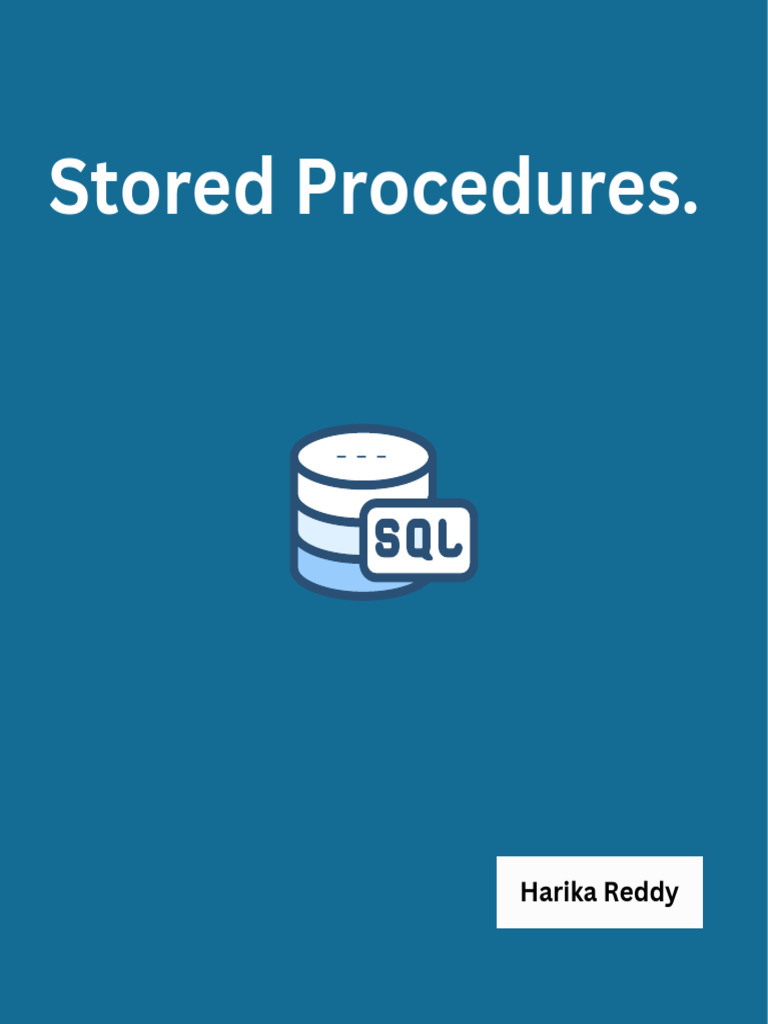 Stored Proceduressql | PDF