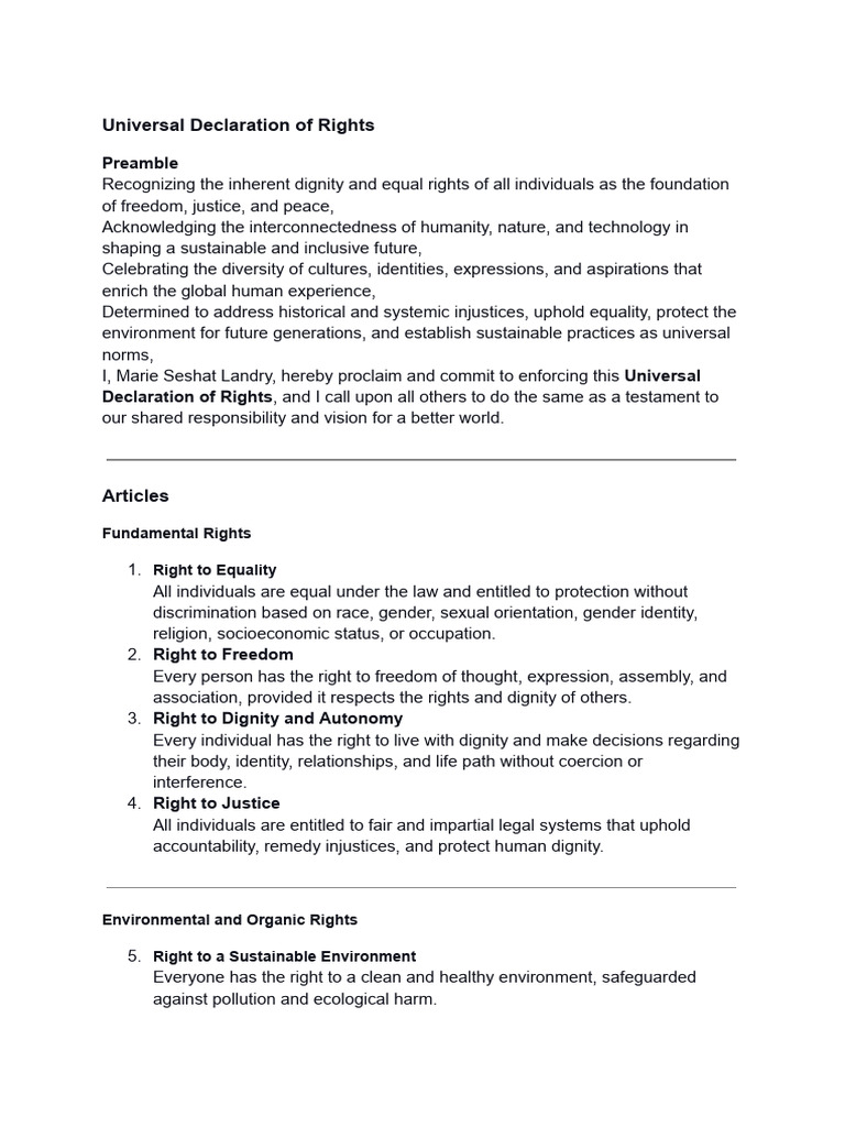 Universal Declaration of Rights | PDF | Labor Rights | Rights