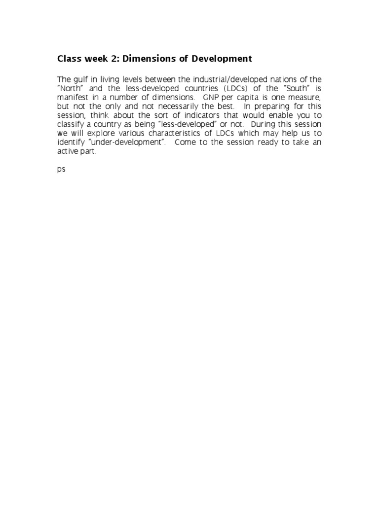 Class Week 2 | PDF