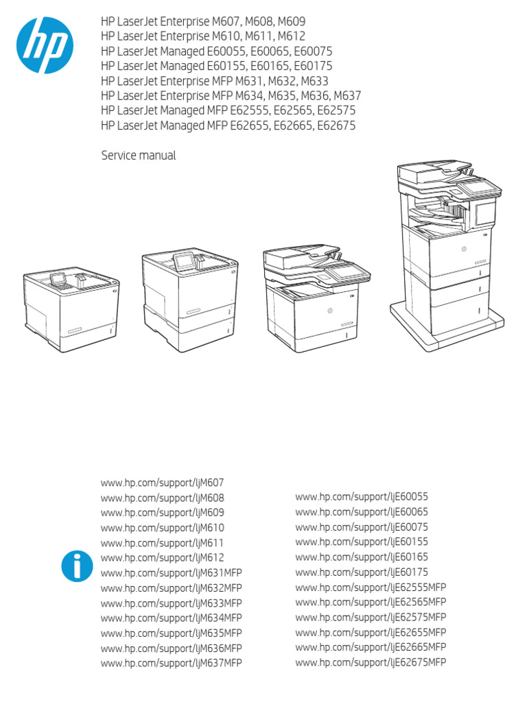 HP LJ m607 m608 m609 m610 m611 m612 E60055 E60065 E60075 E60155 E60165 ...