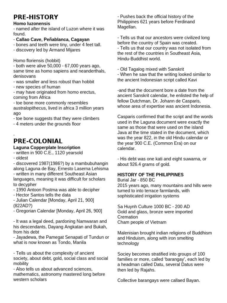Prehistoric and Precolonial Philippines Insights | PDF | Philippines