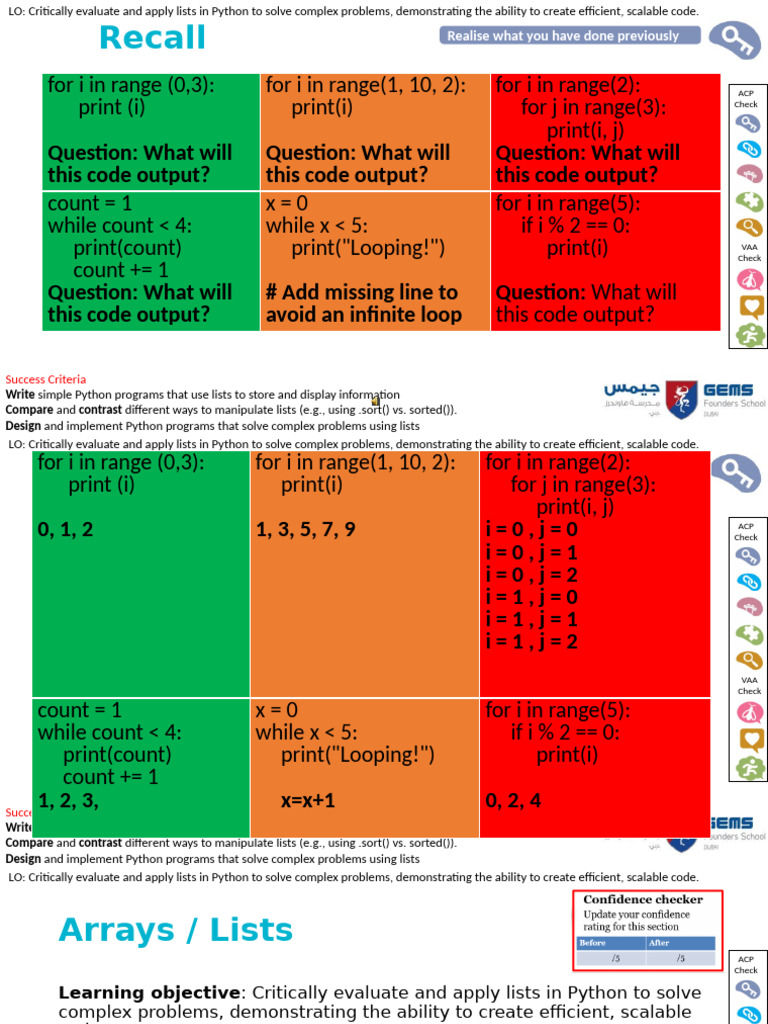 Lesson 11 Arrays Lists | PDF | Computer Programming | Computing