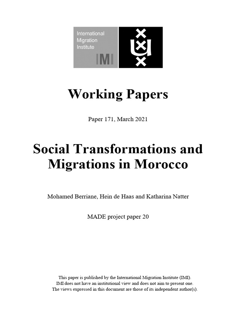 WP171 Social Transformations | PDF | Cost Of Living | Human Migration
