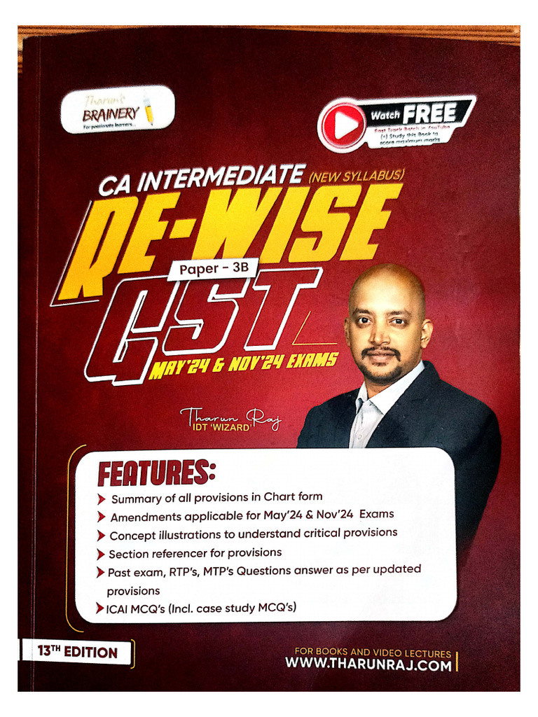 Gst Tharun Raj Sir Full Notes Pdf