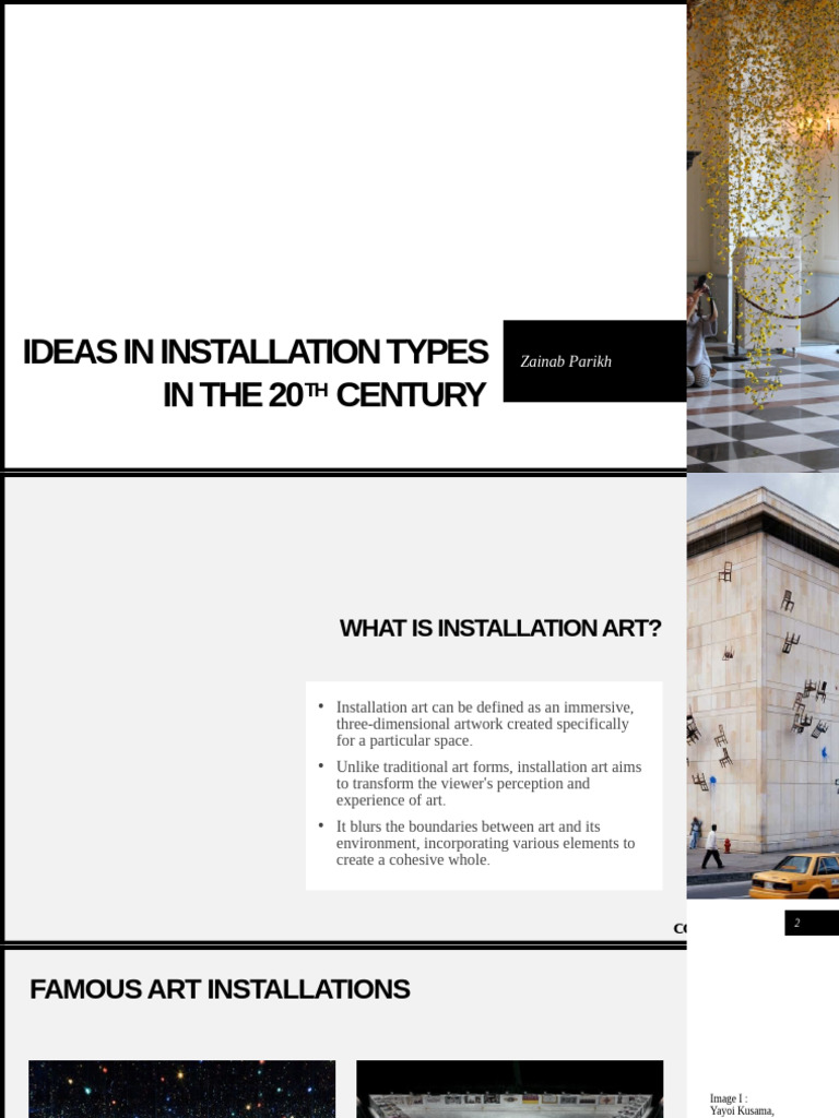 Ideas in Installation Types in The 20th Century | PDF | Installation ...