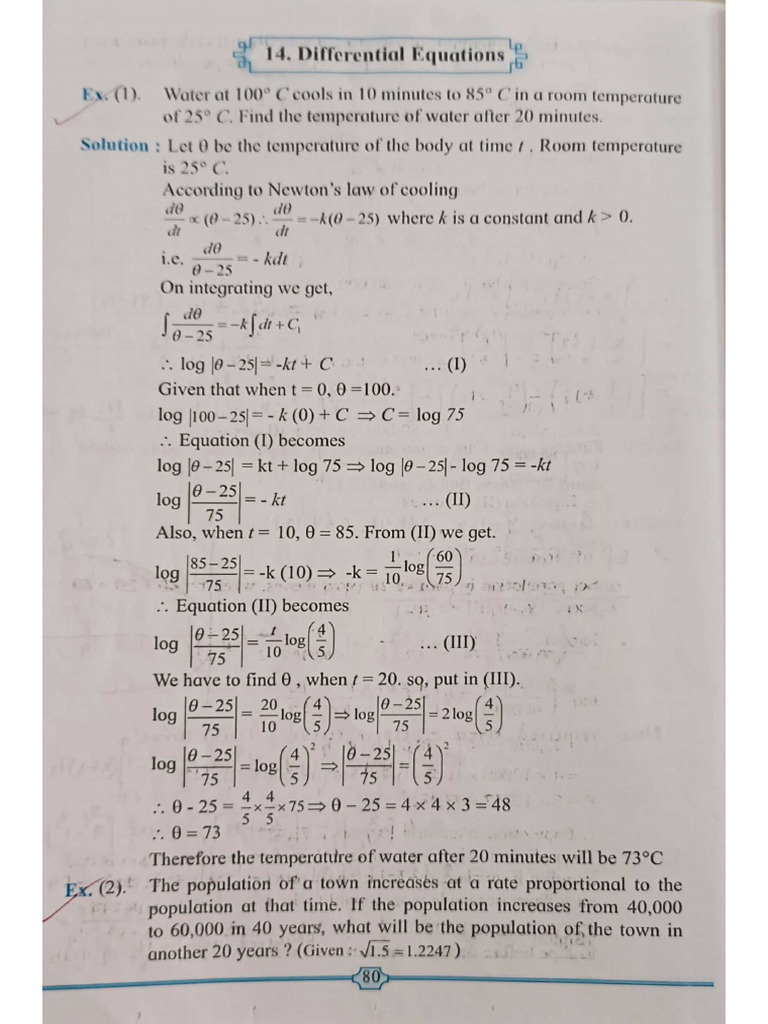 12th Practical Differential Equations | PDF