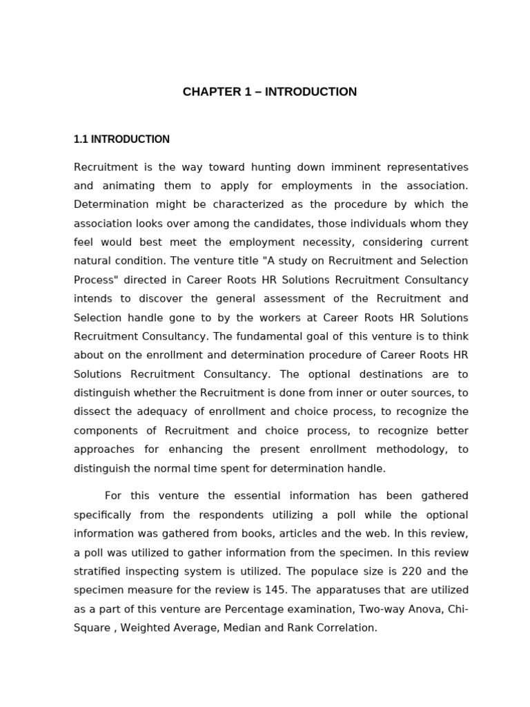 Recruitment & Selection Chapter 1 | PDF | Recruitment | Outsourcing
