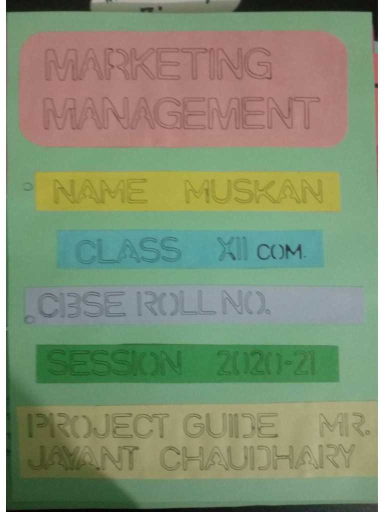 Class 12 BST Project File | PDF