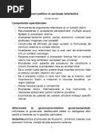 Regimuri Politice in Perioada Interbelica Schita x c