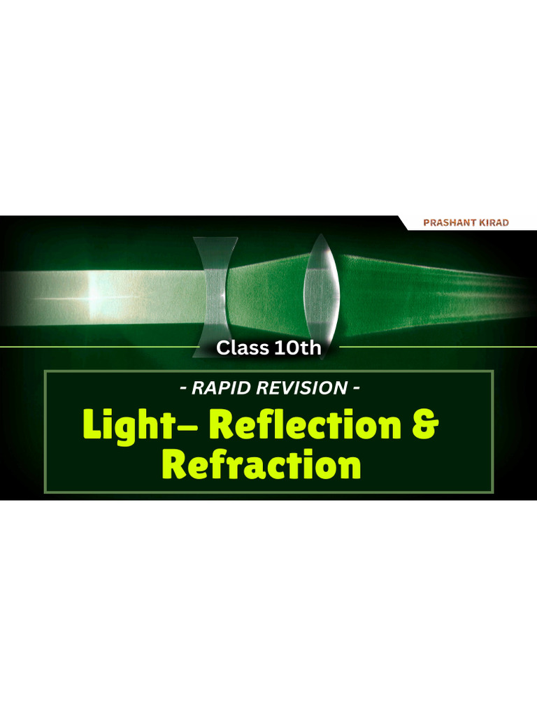 Rapid Revision - Light (Prashant Kirad) (1) | PDF