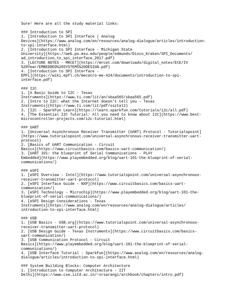 Embedded Systems Study Guide | PDF | System On A Chip | Field ...