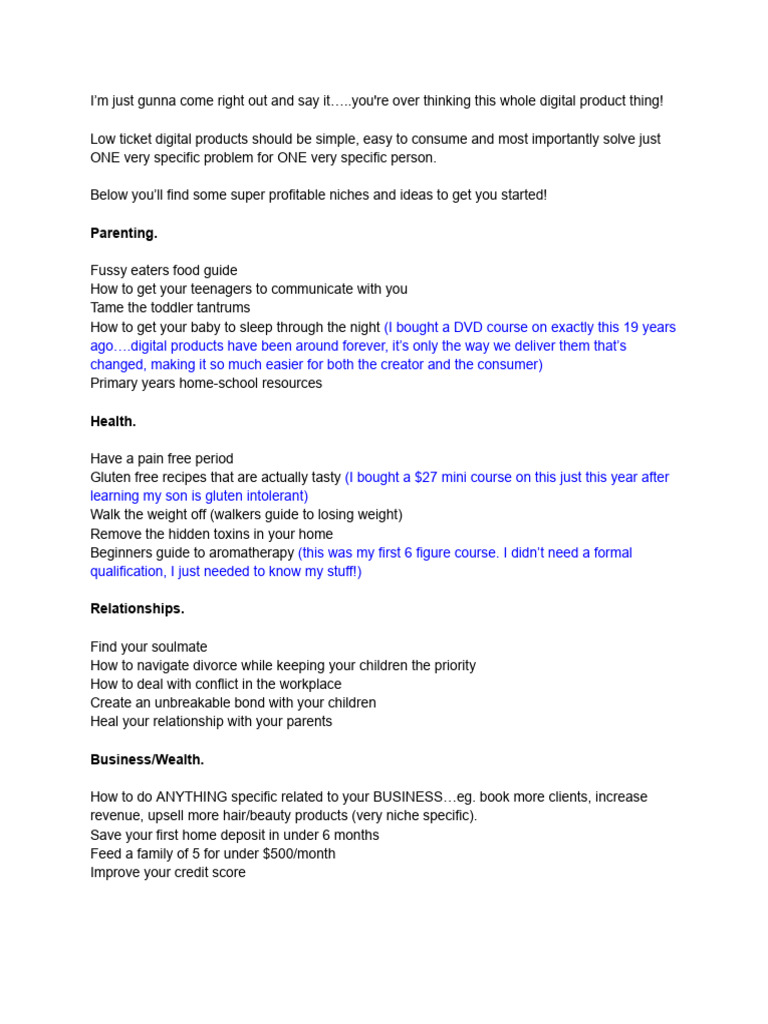 Profitable Digital Product Ideas | PDF