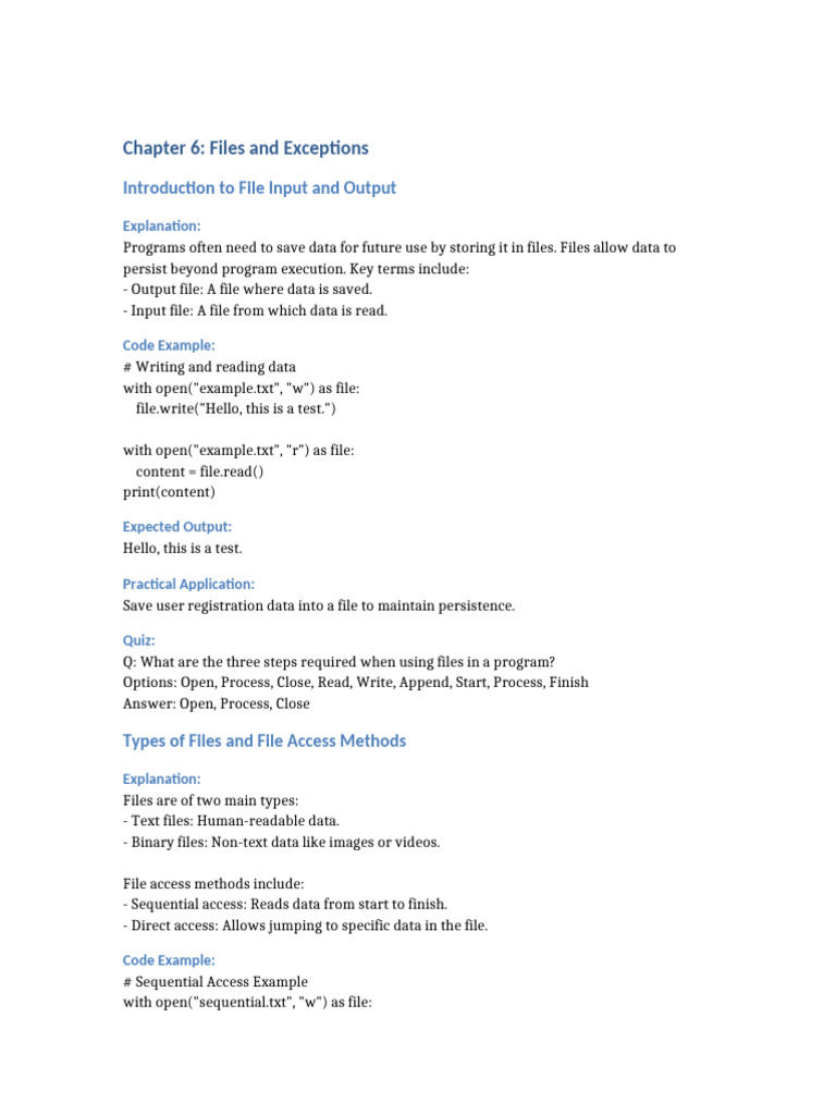 Chapter 6 Explanation and Examples | PDF