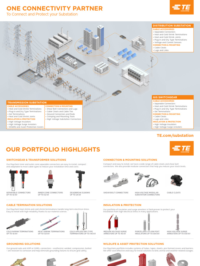 Substation Connectivity Solutions Guide | PDF | Electrical Connector ...