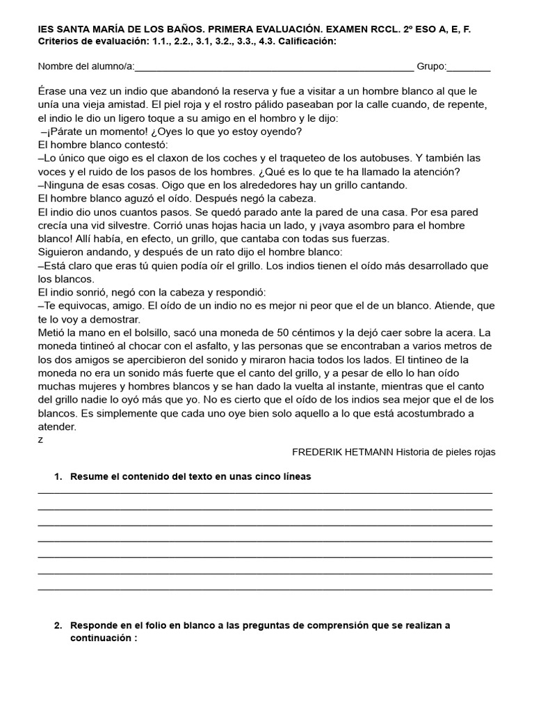 Examen RCCL | PDF