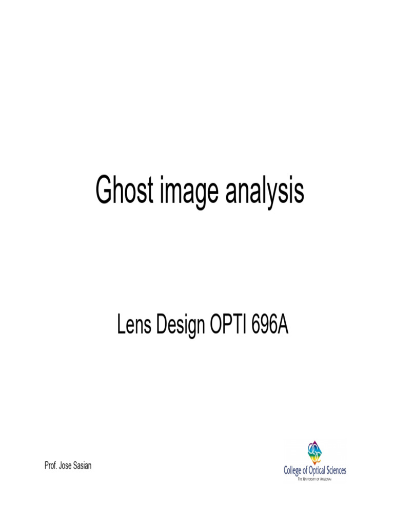 Ghost Image Analysis in Lens Design | PDF | Aperture | Glass ...
