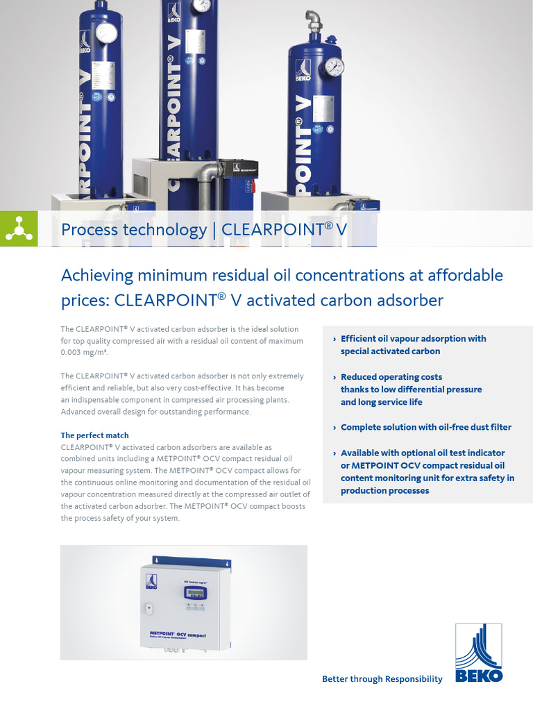 78-00452 Profo Clearpoint V 4p Int v01 Display | PDF | Adsorption | Gases