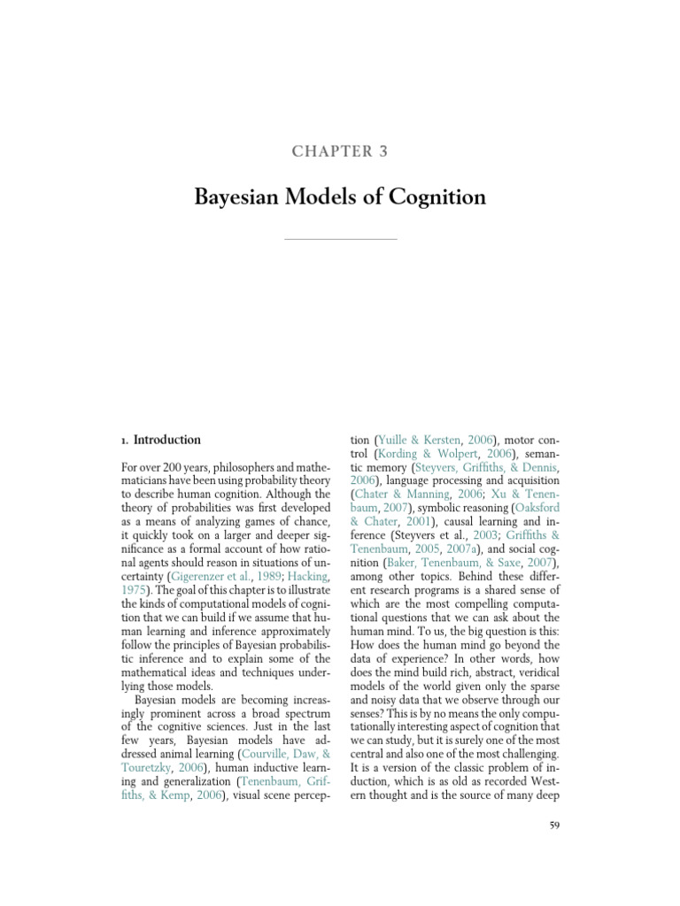 Nhso401 r7b BayesianModeling CompPsy | PDF | Bayesian Inference ...
