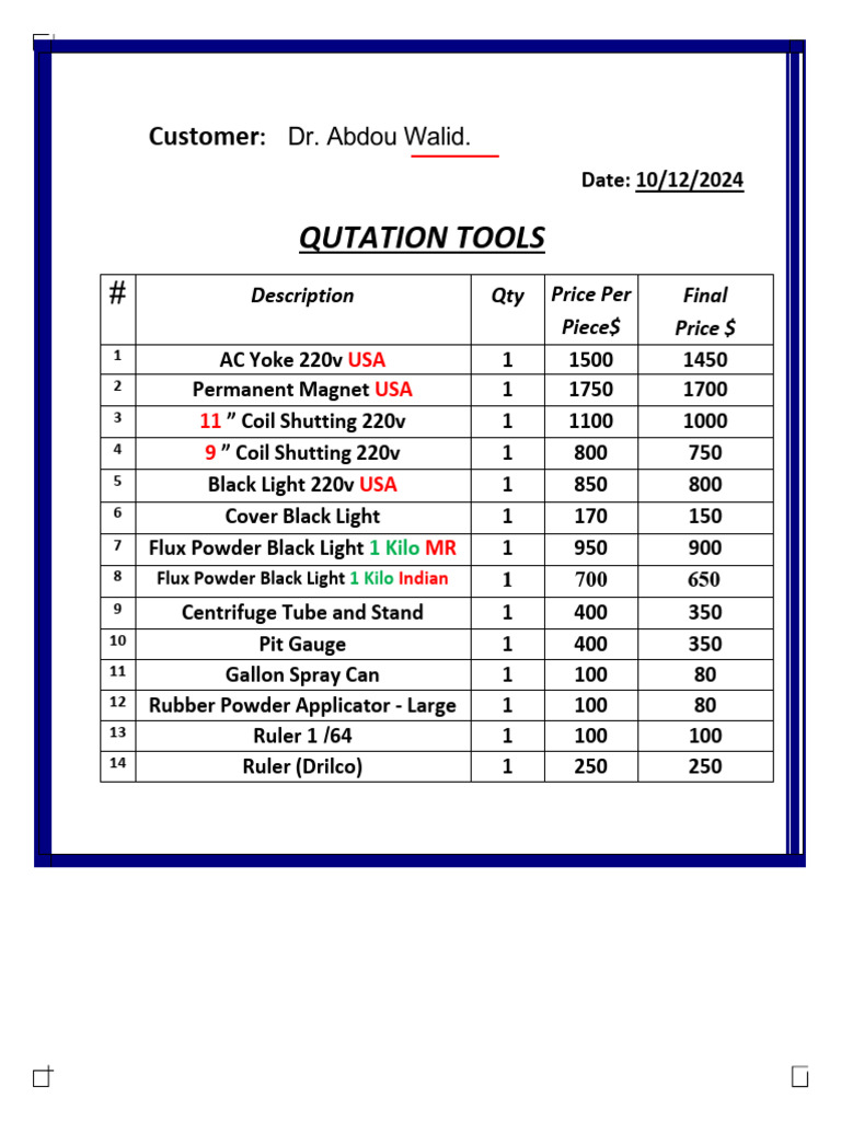 Quotation for Laboratory Equipment Supplies | PDF | Mechanical ...