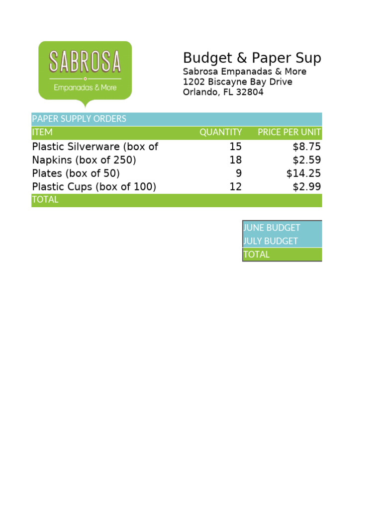 Paper Supply and Invoice Summary | PDF