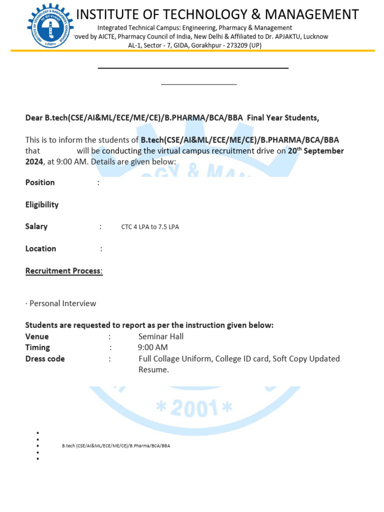 EdVedha Notice | PDF
