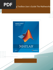 MATLAB Mapping Toolbox User s Guide The Mathworks All Chapters Instant Download