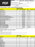 Buletin de Analize Medicale